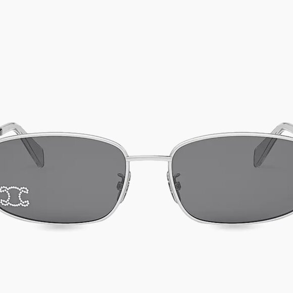 NWT CELINE Triomphe 60MM Rectangular Sunglasses - Picture 1 of 3